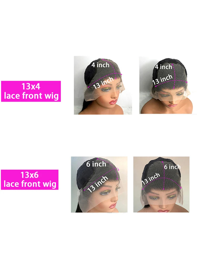 220 Density Bone Straight 13x6 HD Lace Front Wig (13x4 Option, Pre-Plucked) – Brazilian Remy Human Hair