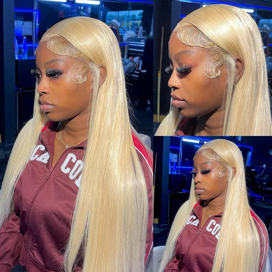 613 Straight HD Lace Front Wig – 13x4 & 13x6 Transparent Lace, 100% Brazilian Remy Human Hair (26"+)