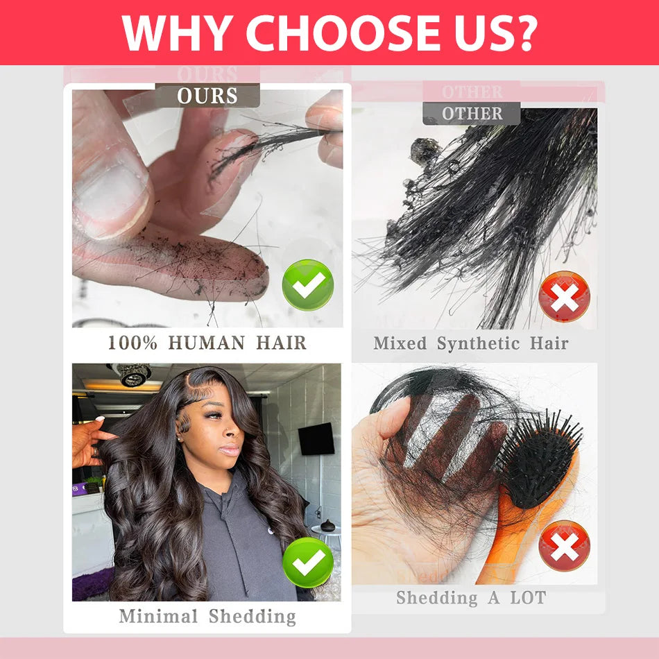 Wear & Go HD 13x6 Body Wave Lace Front Human Hair Wig (Glueless) | 30–40"