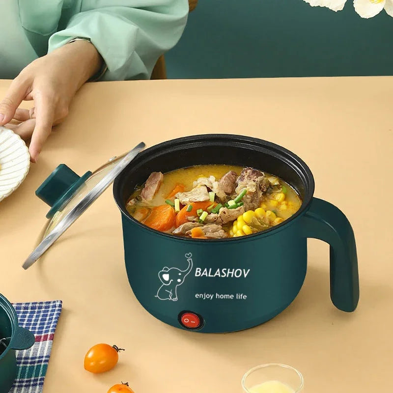 Mini Electric Cooker – Compact Non-stick Hot Pot for Cozy Home & Dorm Meals (110/220V)
