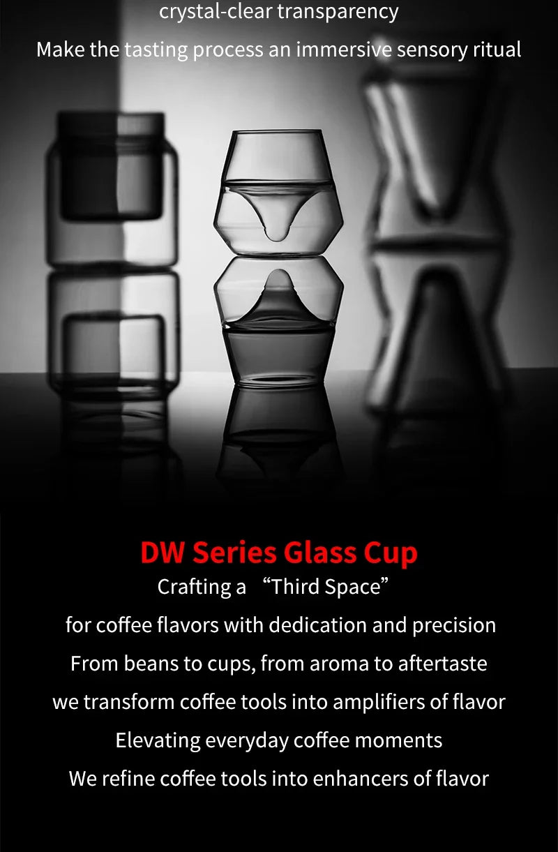 Glass Cup Double Wall Glass Coffee Mugs Borosilicate Glass Espresso Cups Professional Barista Accessories