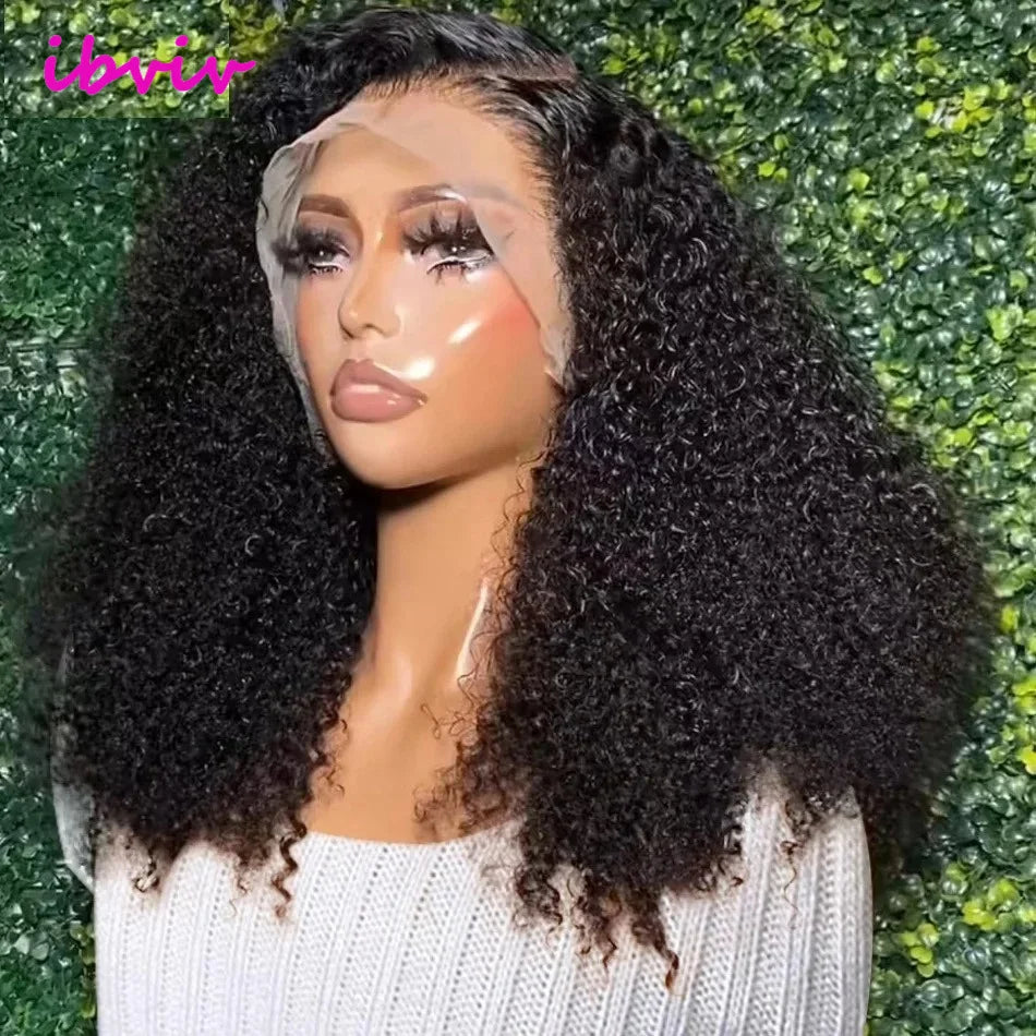 Kinky Curly 13x4 Lace Front Wig 250% Density – Vietnamese Raw Human Hair, Natural Wet & Wavy Look