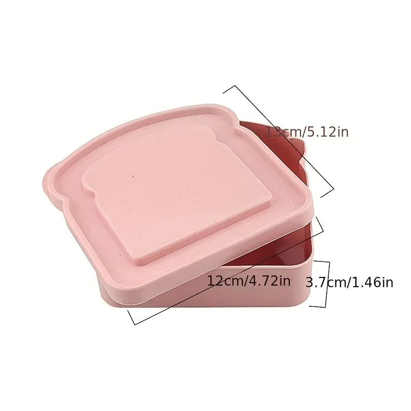 Reusable Bento Sandwich Box – BPA-Free Stackable Lunch Container with Lid