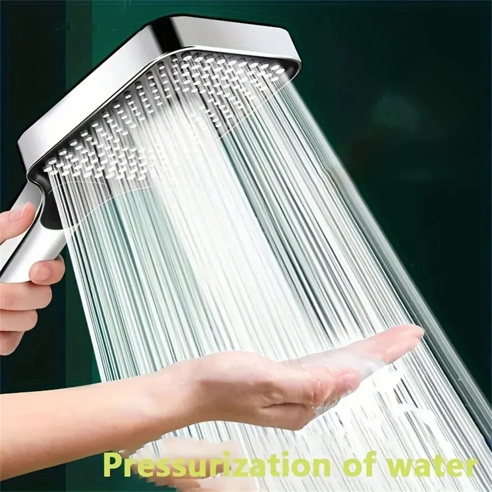Adjustable 3-Mode Rainfall Shower Head | High-Pressure Water-Saving Handheld Shower – Gold Finish