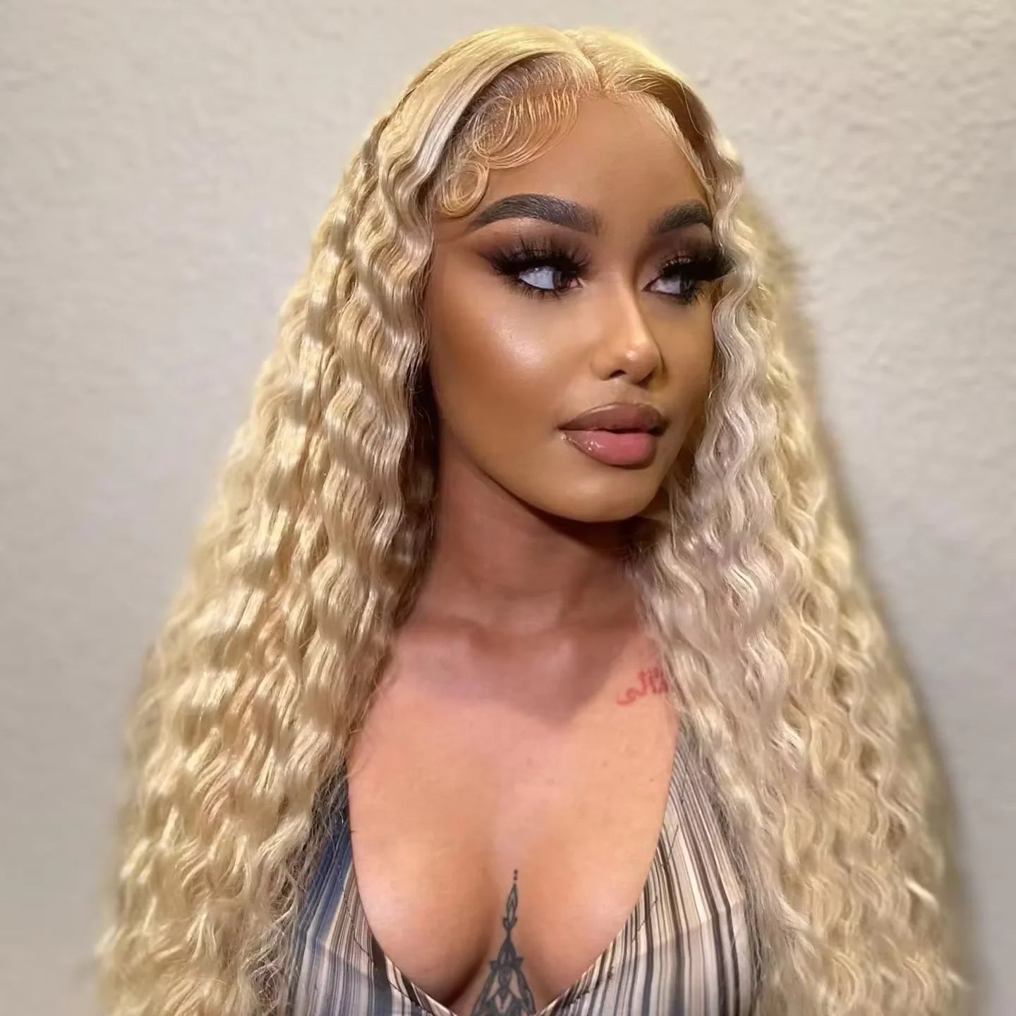 613 Blonde Deep Loose Wave HD Lace Frontal Wig – 13x4 / 13x6 Transparent Human Hair Wig