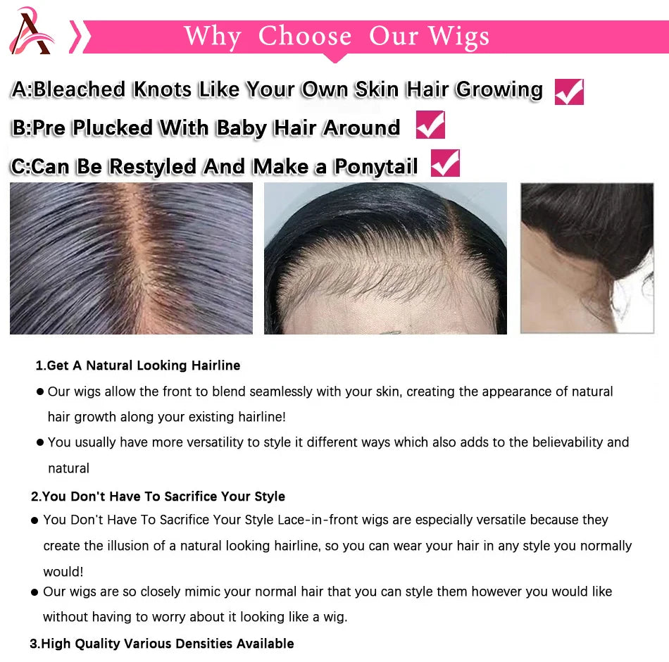 Light Pink 34–36” Body Wave HD Lace Front Human Hair Wig – Pre-Plucked, Transparent Lace, 100% Brazilian Human Hair