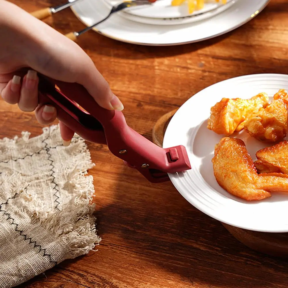 Heat-Resistant Silicone Clip – Non-Slip Kitchen Tongs & Handle Tool