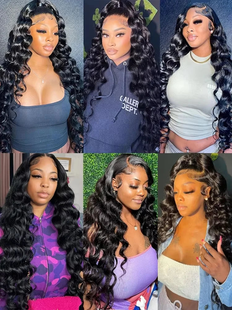 30 Inch Loose Deep Wave HD Lace Front & Glueless Human Hair Wig – Pre-Plucked Brazilian Curly Wig