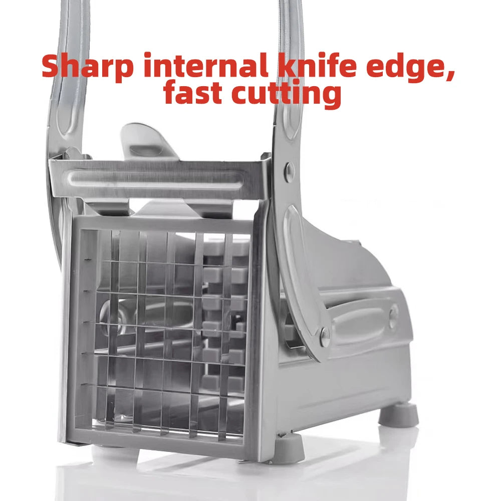 Cutting Potato Chipper Stainless Steel Manual Cut with 36/64Holes Blades Fast Cutting Manual Tool Cut Cucumber Fruits Vegetables