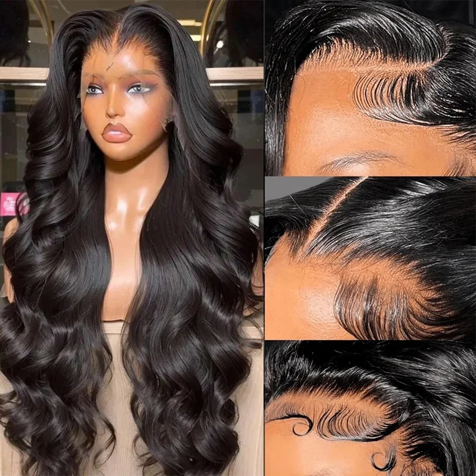 Body Wave HD Lace Front Wig | 13x4 / 13x6 / 360 Lace | 100% Human Hair | Natural Black
