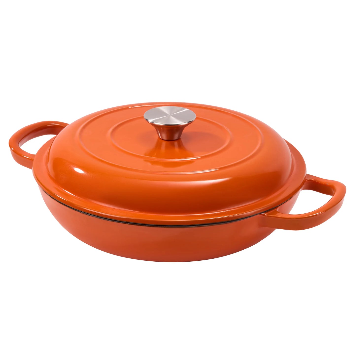 3QT Enamel Cast Iron Dutch Oven – Nonstick, Oven Safe up to 500°F
