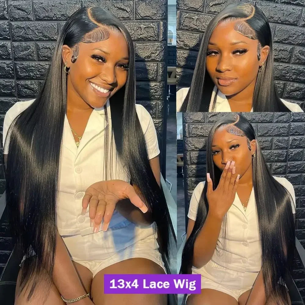 Bone Straight HD Lace Front Human Hair Wig · 13x6 / 13x4 · 200 Density · 26+ Inch