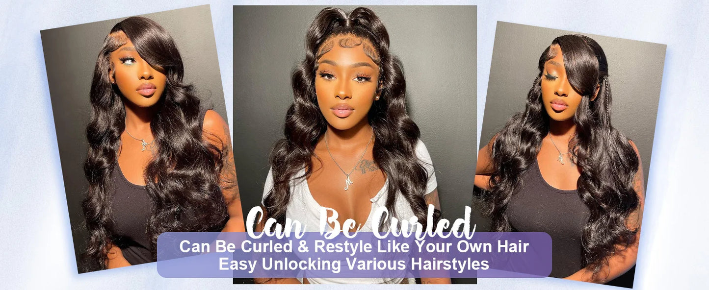 13x6 HD Transparent Lace Front Bone Straight Human Hair Wig – Pre-Plucked, 30–40 Inch