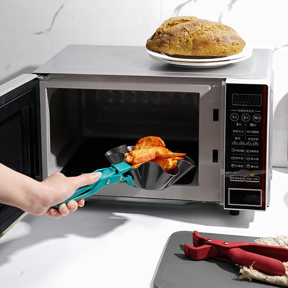 Heat-Resistant Silicone Clip – Non-Slip Kitchen Tongs & Handle Tool
