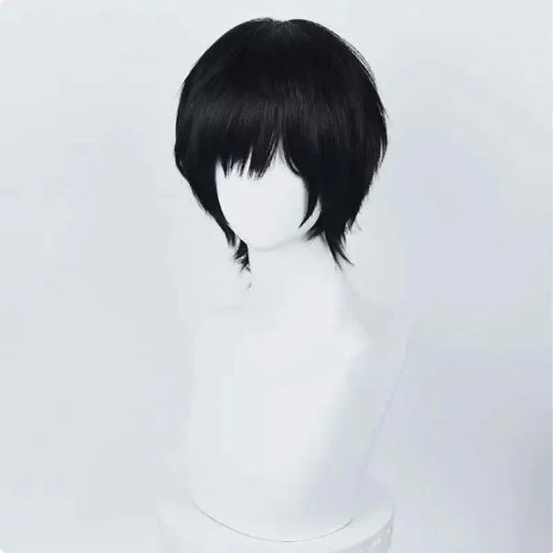 Chainsaw Man Yoshida Hirofumi Cosplay Wig – Short Black Straight Synthetic Hair