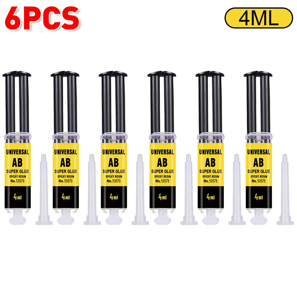 Epoxy Resin AB Glue – Waterproof Fast Adhesive for Wood, Metal & Plastic Repair (4/25ml)