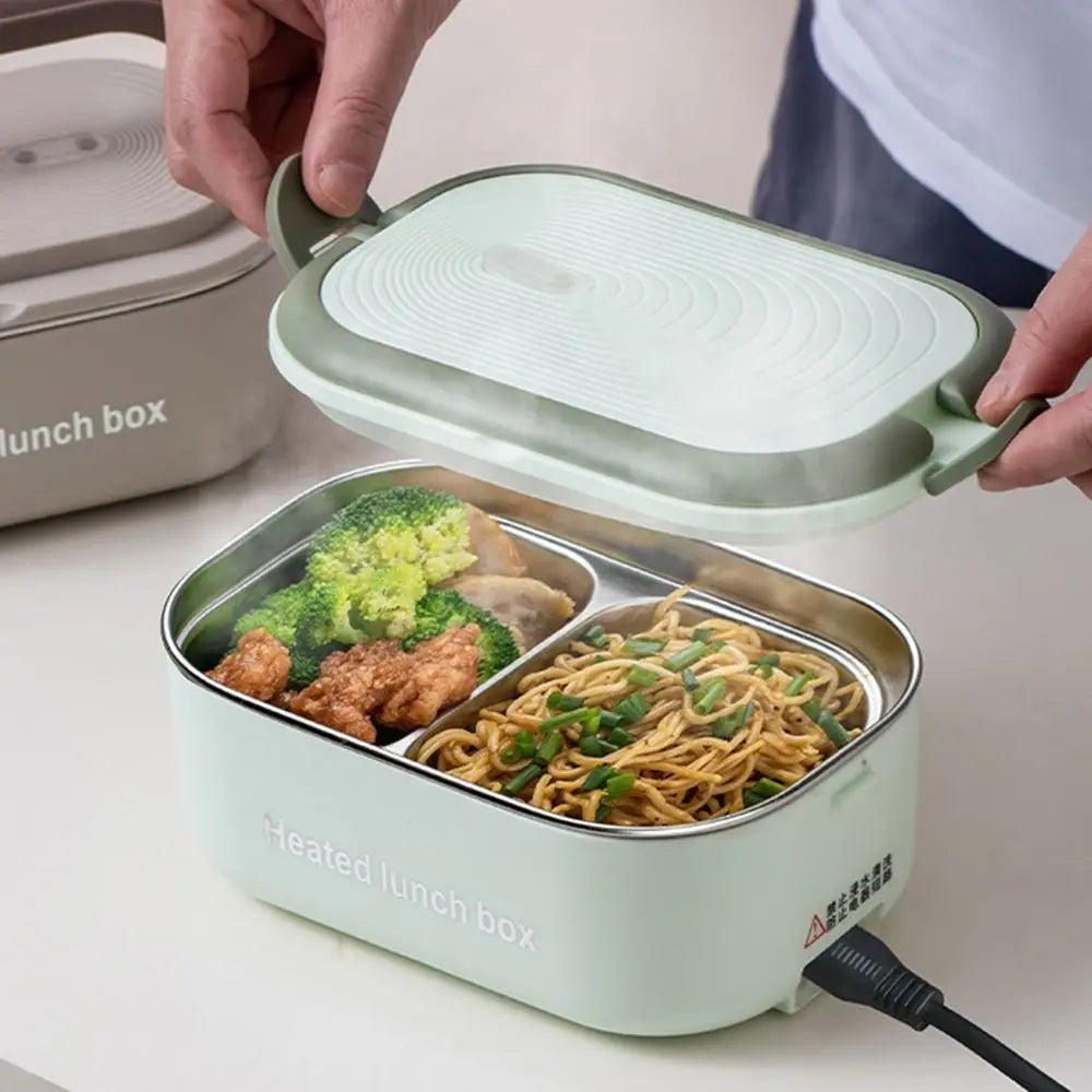 304 Stainless Electric Lunch Box – Plug-In 1 L Constant-Temperature Food Warmer
