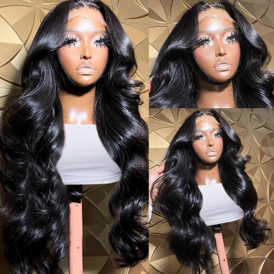 13x6 HD Lace Front Body Wave Human Hair Wig – Glueless, 200% Density, 36" (Burmese Hair)