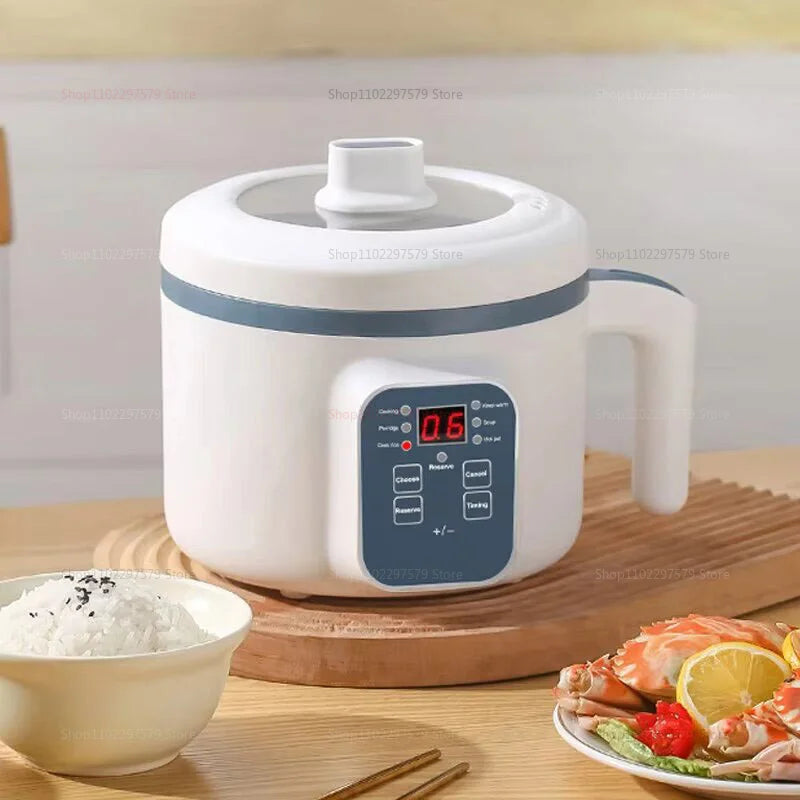 Electric Hot Pot Cooker – Non-Stick Multifunction Rice & Soup Maker for 1–2 People