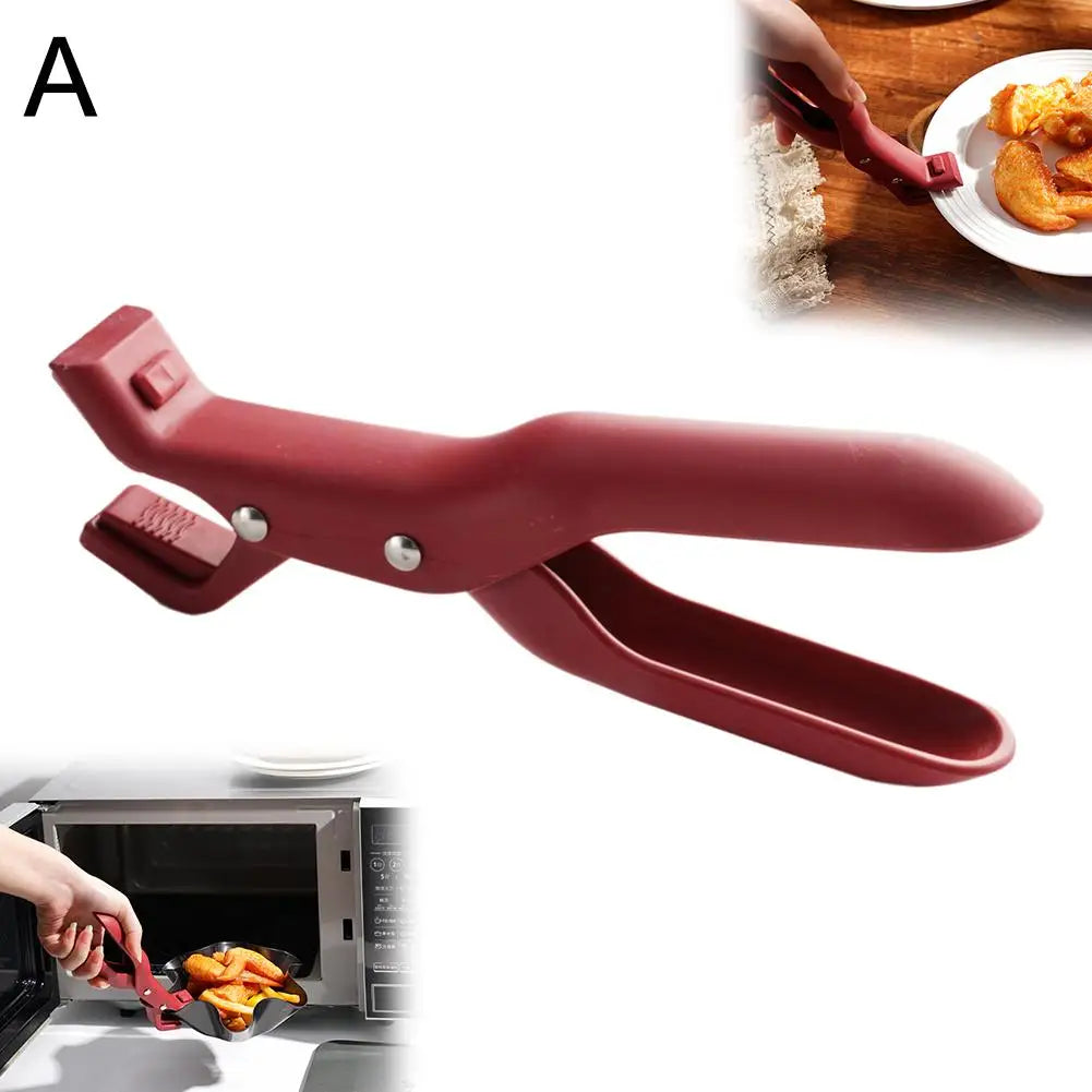 Heat-Resistant Silicone Clip – Non-Slip Kitchen Tongs & Handle Tool