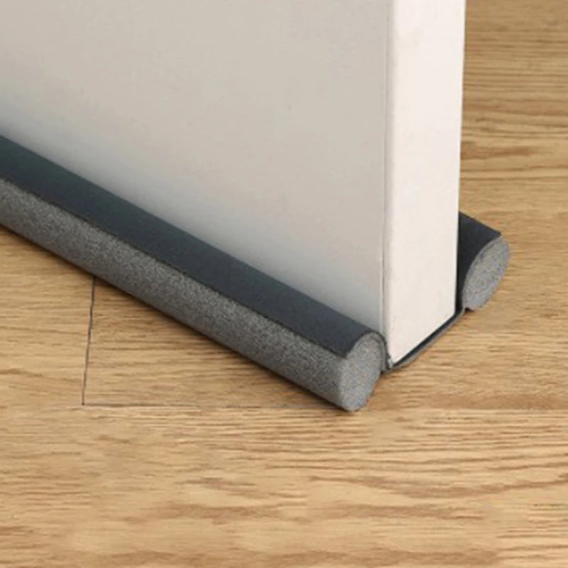 Adjustable Door Bottom Seal Strip | PU Leather Weather Blocker & Draft Stopper – Anti-Cold Gap Protector