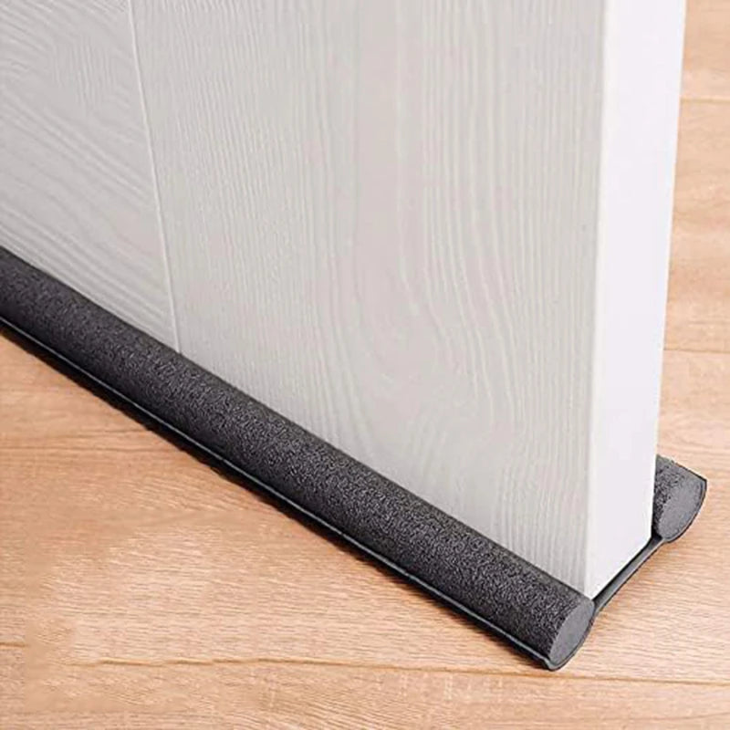 Adjustable Door Bottom Seal Strip | PU Leather Weather Blocker & Draft Stopper – Anti-Cold Gap Protector