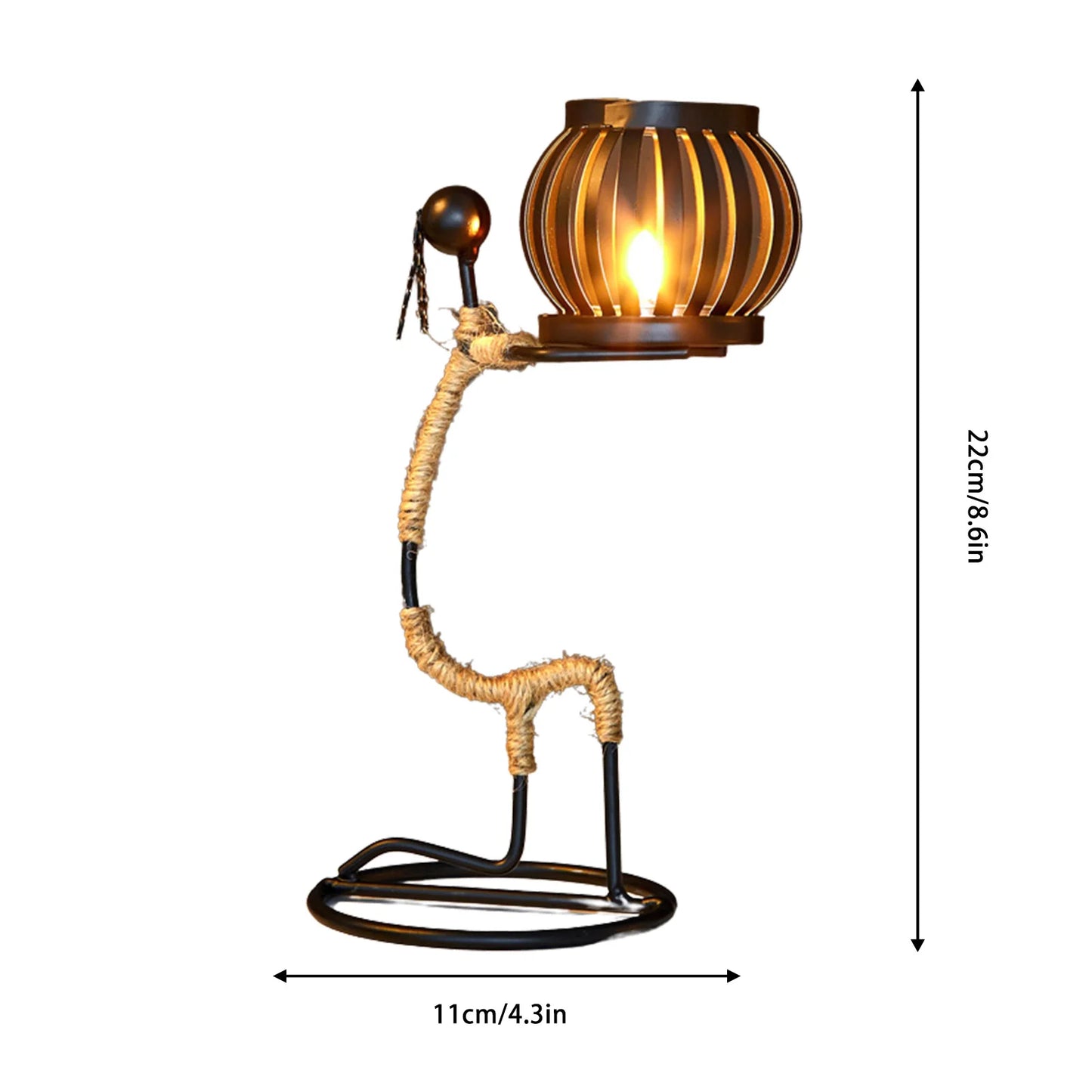 African Style Metal Candle Holder – Elegant Wedding & Home Décor Centerpiece for Candles