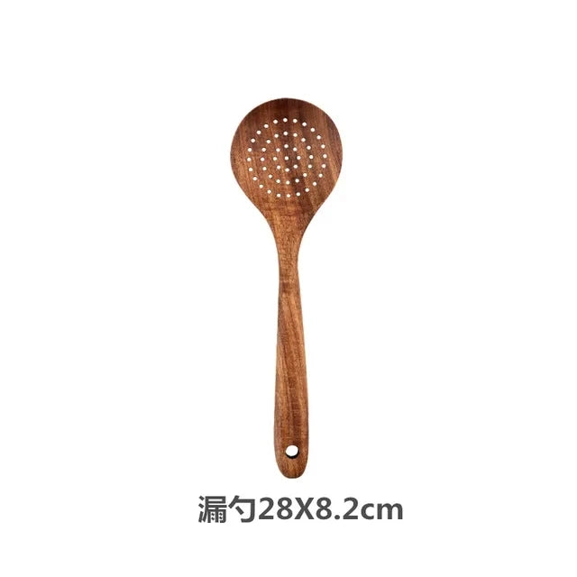 Thailand Teak Wooden Cooking Utensil Set – Spoon, Ladle & Turner