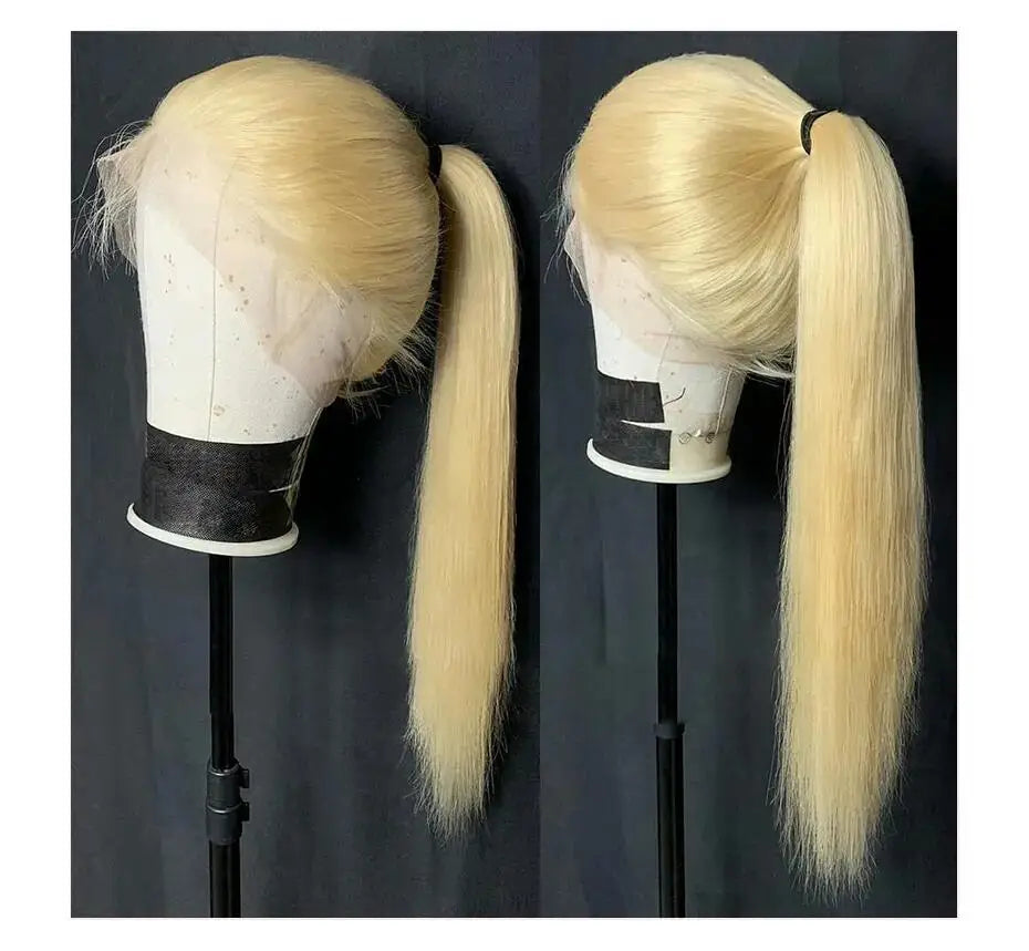 HD Transparent 613 Blonde 13x4 / 13x6 / 360 Lace Front Human Hair Wig – Bone Straight, Pre-Plucked, High Density