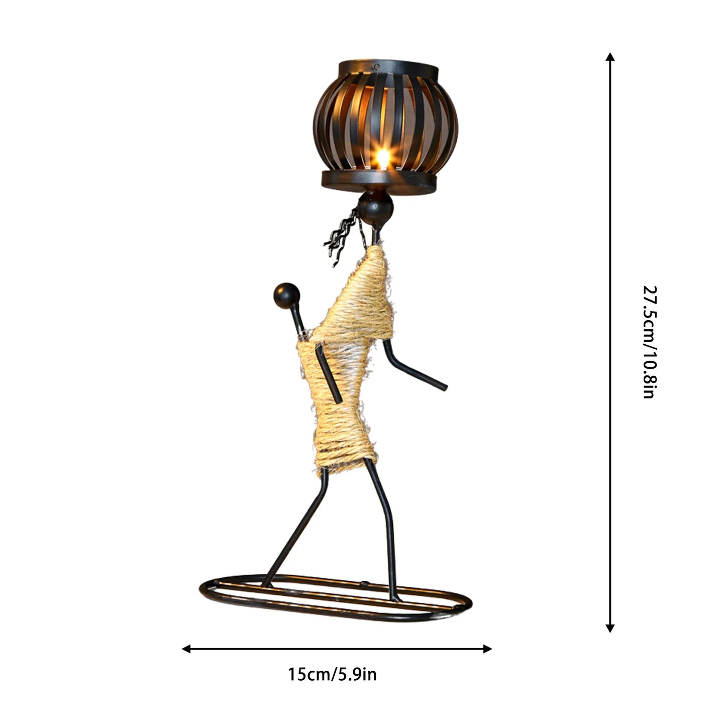 African Style Metal Candle Holder – Elegant Wedding & Home Décor Centerpiece for Candles