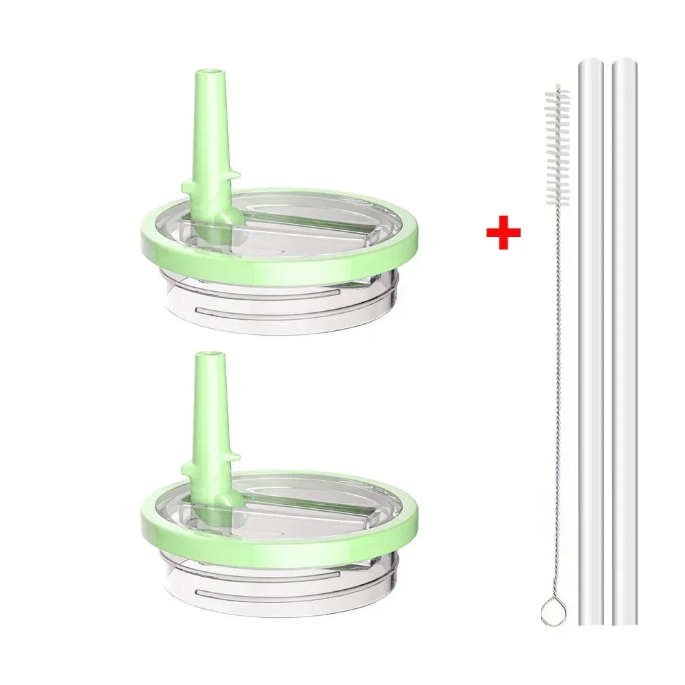 40oz Flip Straw Leak-Proof Lid – Replacement Tumbler Cover Compatible with Stanley Cup