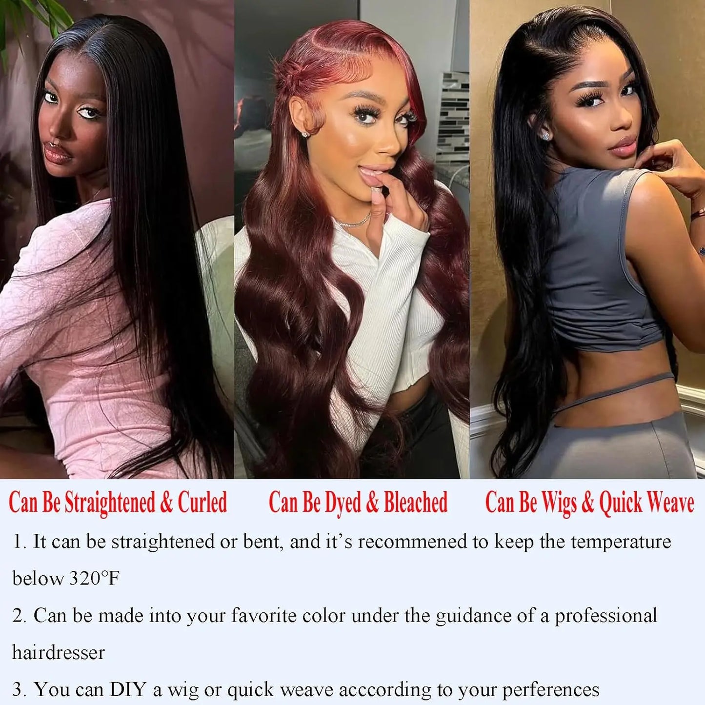 Luckathy 12A Brazilian Virgin Body Wave Hair Bundles | 40 Inch Raw Human Hair Weave (3–4 Pcs)