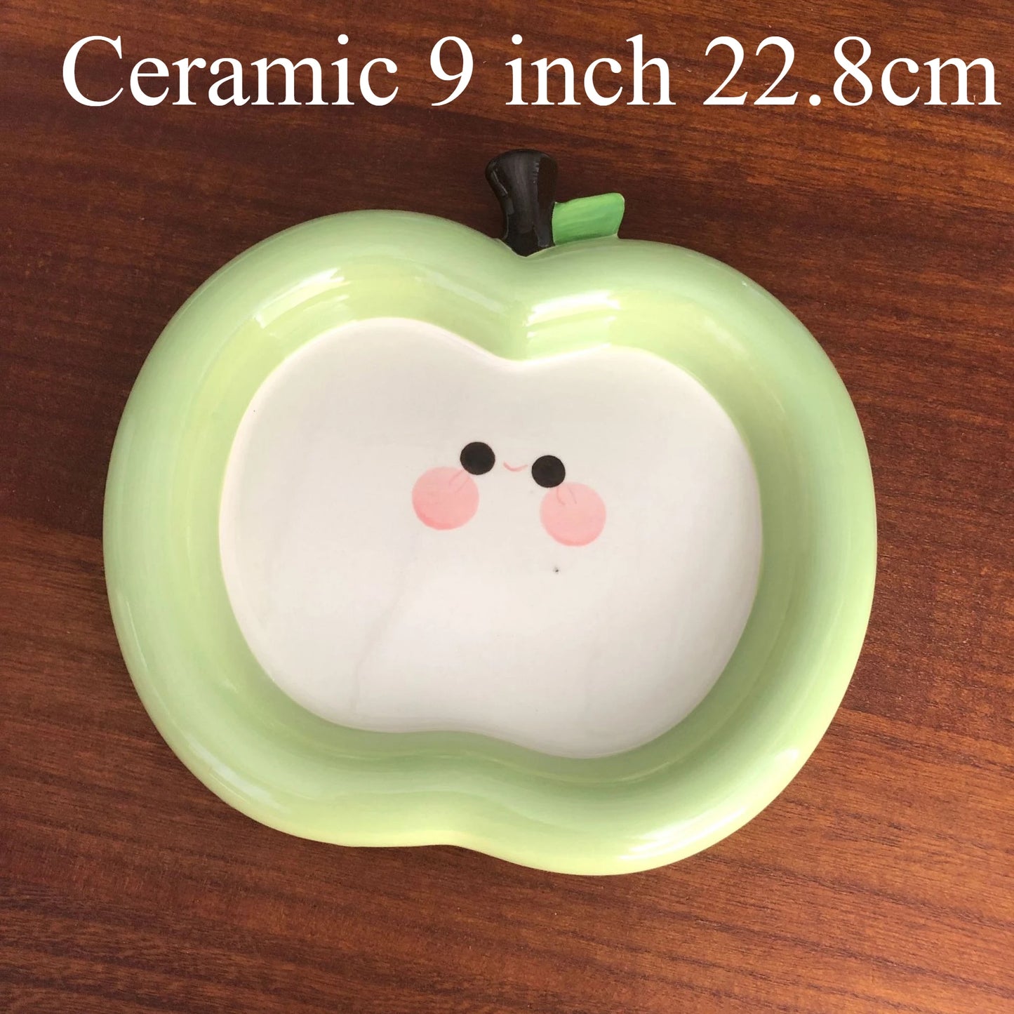 Jucaica Rosh Hashanah Apple Honey Dish – Ceramic Dessert Plate Set