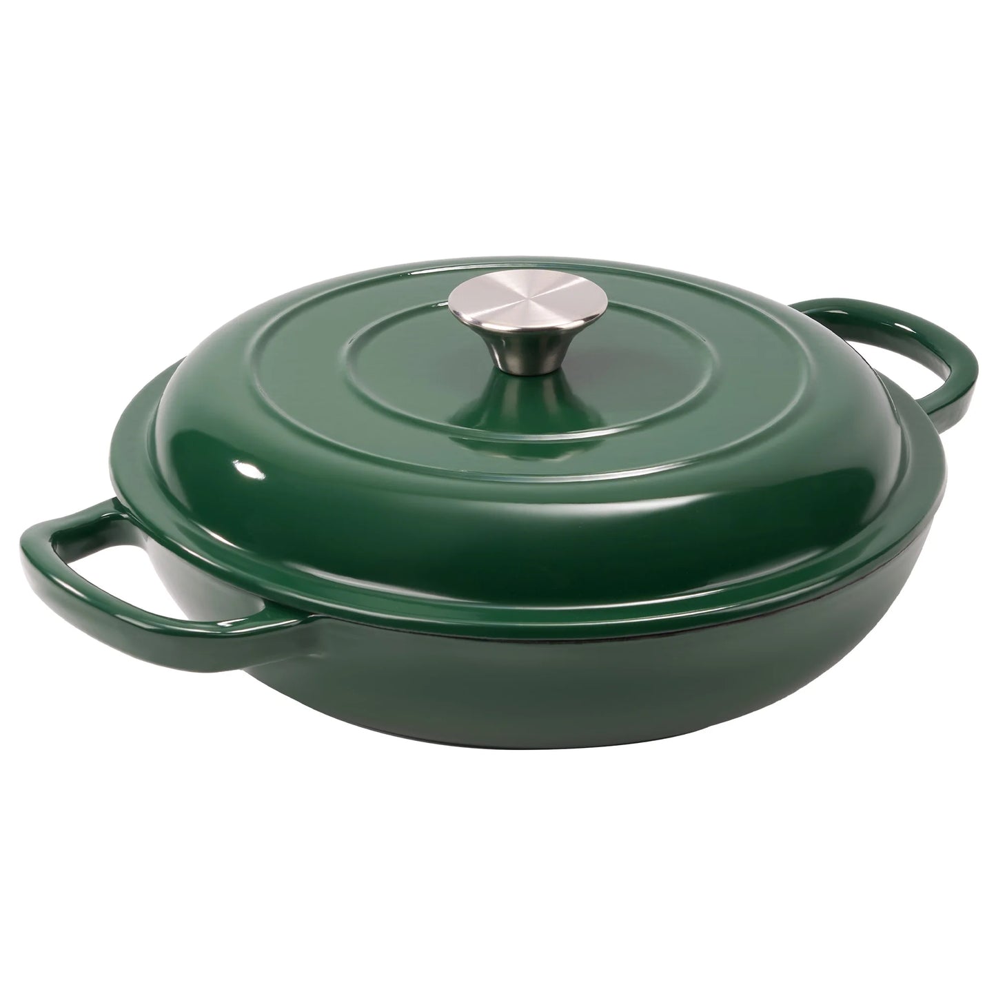 3QT Enamel Cast Iron Dutch Oven – Nonstick, Oven Safe up to 500°F