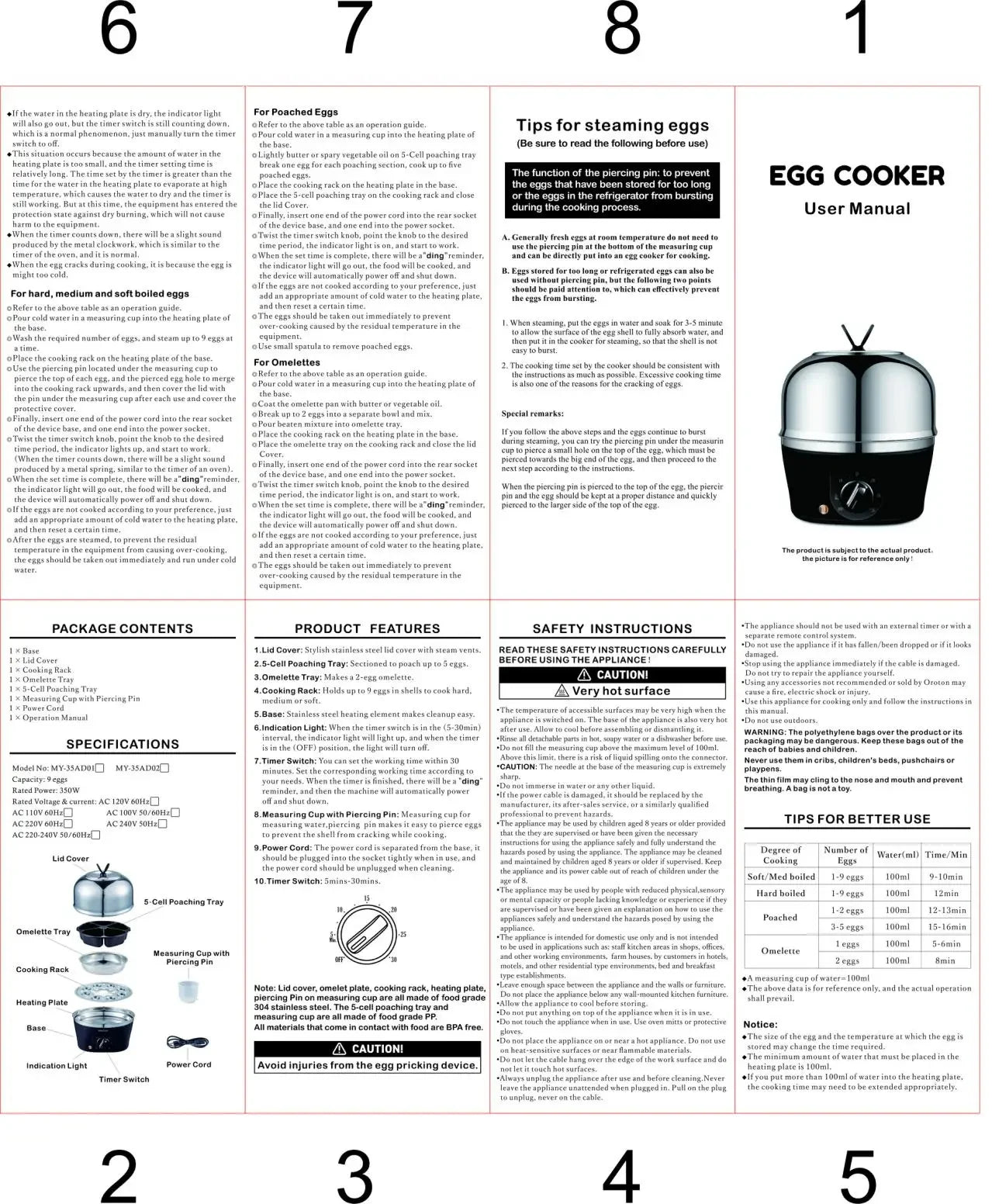 Electric Double-Layer Egg Cooker – Stainless Steel Egg Boiler Steamer