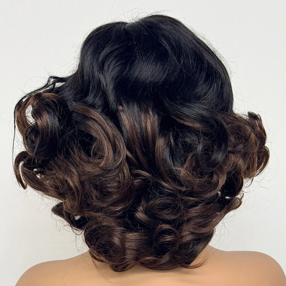 250% Density 5x5 Lace Closure Short Loose Bouncy Wig – 100% Virgin Vietnamese Human Hair (4–16 inch)