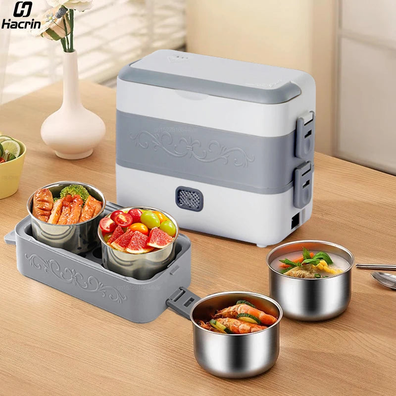 Premium Electric Heating Lunch Box – 200W Portable Food Warmer for Home, School & Travel