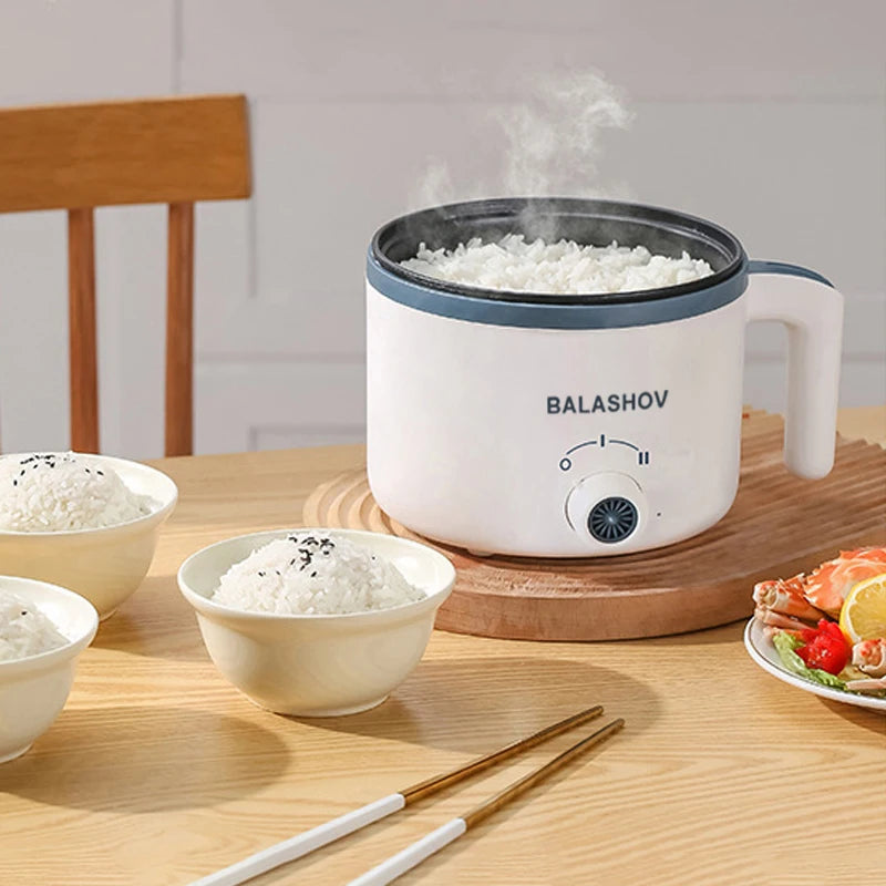 Smart Mini Electric Rice Cooker (0.8L) — Compact MultiCooker for 1–2 People, Non-Stick & Auto Shut-Off