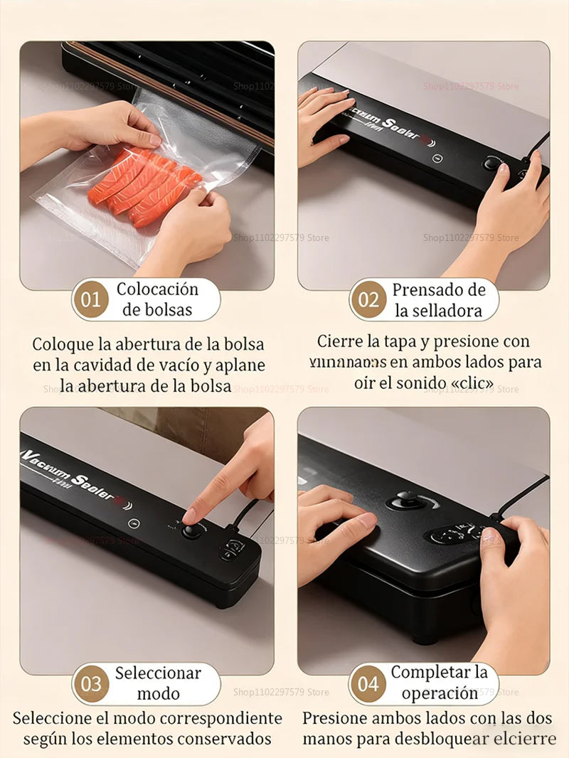 2026 Vacuum Sealer Machine | 2-in-1 Food Saver with Dual Modes – Keep Food Fresh Longer