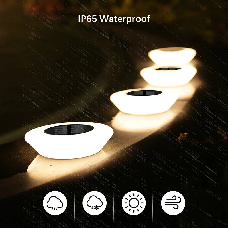 Solar Ground Lights 14LED | Waterproof Outdoor Pathway & Garden Landscape Lights – 1/4 Pack