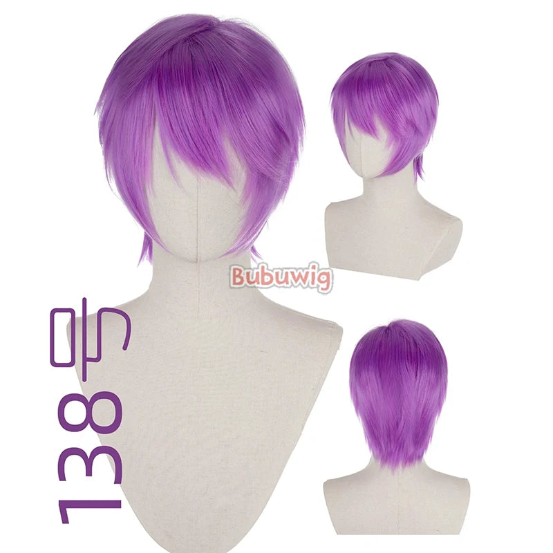 Bubuwig Synthetic Hair Short Straight Cosplay Wig – 70+ Colors, 12 Inch