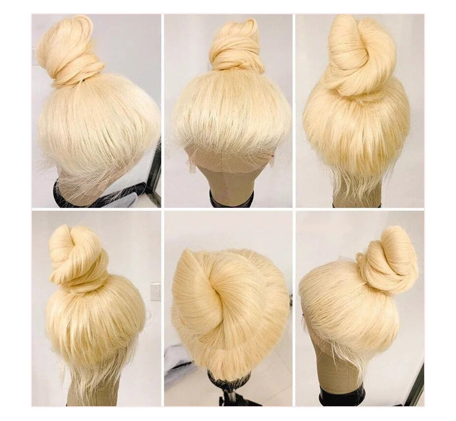 HD Transparent 613 Blonde 13x4 / 13x6 / 360 Lace Front Human Hair Wig – Bone Straight, Pre-Plucked, High Density