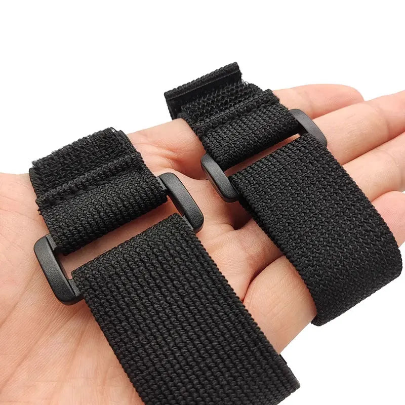 5PCS Elastic Hook & Loop Cable Strap – Adjustable Nylon Organizer with Buckle for Cables, Bags & Tools