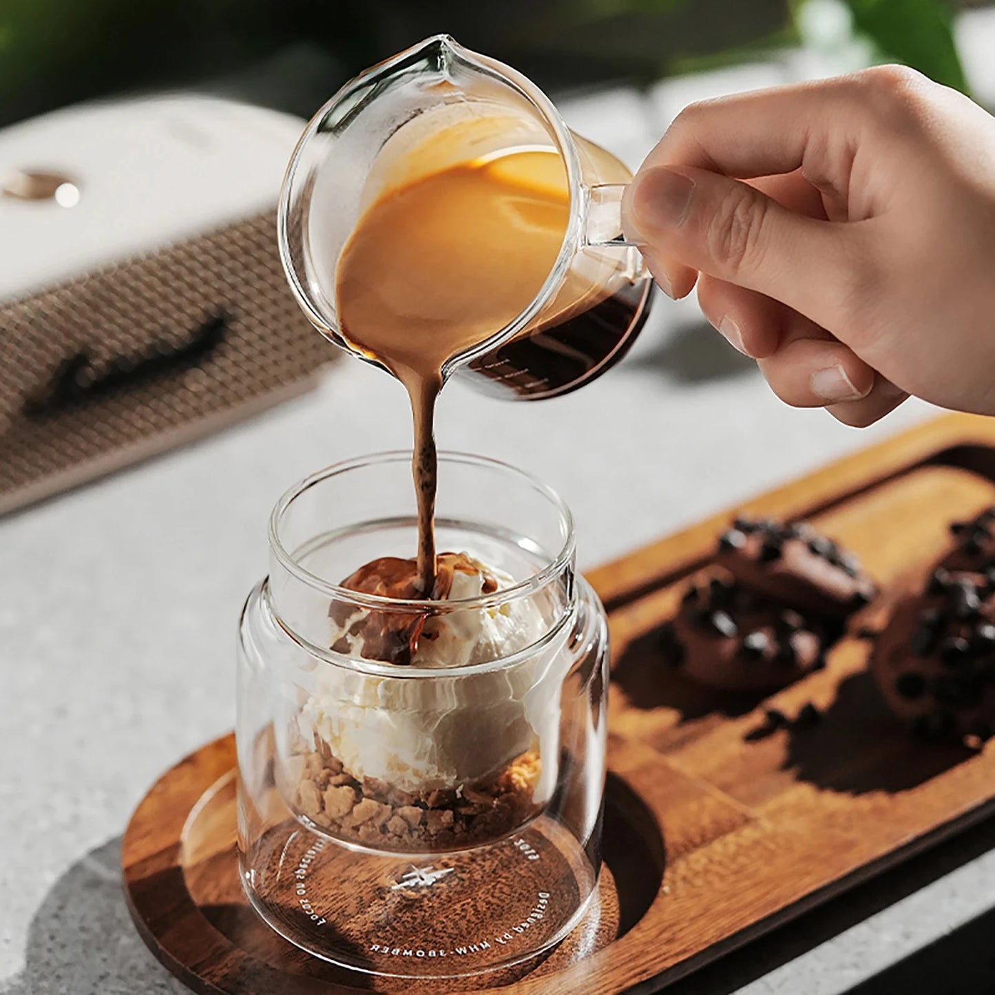 Glass Cup Double Wall Glass Coffee Mugs Borosilicate Glass Espresso Cups Professional Barista Accessories
