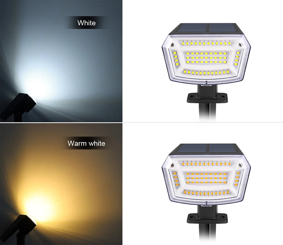 1200mAh Solar Floodlight – Waterproof LED Garden Spotlight with Long Battery Life