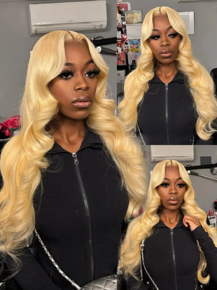 #613 HD Lace Front Wig | 13x4 / 13x6 / 360 Lace | Honey Blonde Brazilian Body Wave Human Hair Wig