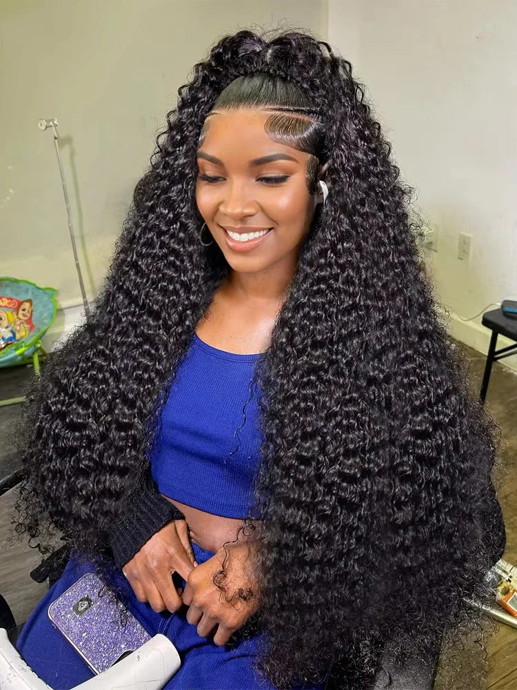 30–40 Inch Loose Deep Wave Glueless Human Hair Wig (HD Transparent 13x4/13x6 Lace Frontal, 5x5 Closure)