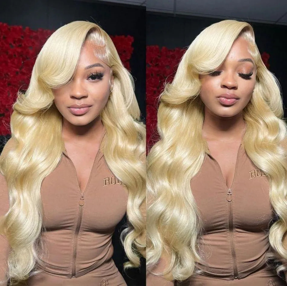 613 Blonde 13x6 HD Lace Frontal Body Wave Human Hair Wig – 40 Inch, 230% Density
