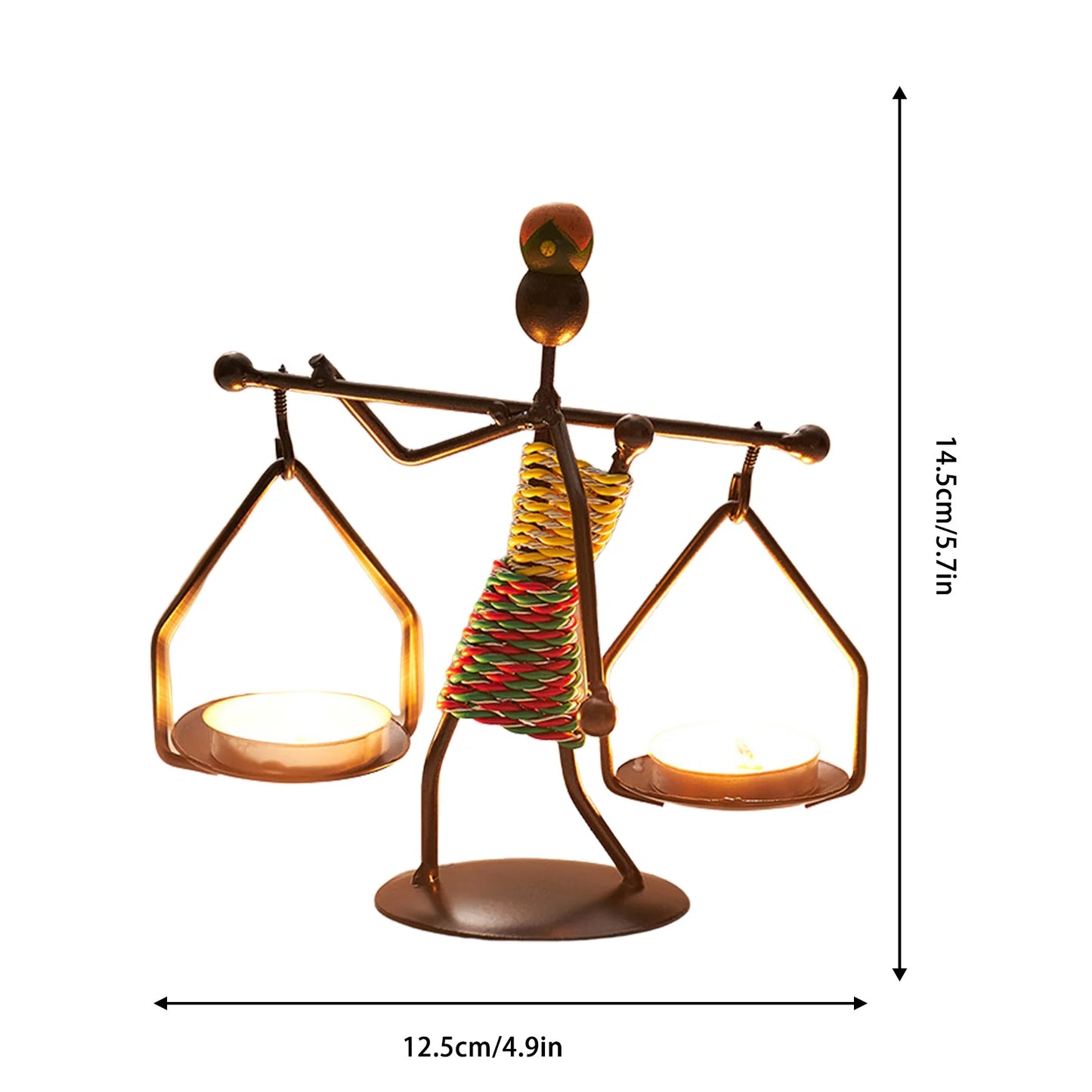 African Style Metal Candle Holder – Elegant Wedding & Home Décor Centerpiece for Candles