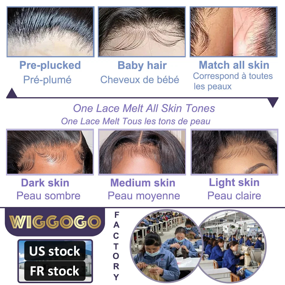 WeWave 613 Blonde Bone Straight 13x6 HD Transparent Lace Front Wig (Brazilian Remy Human Hair)